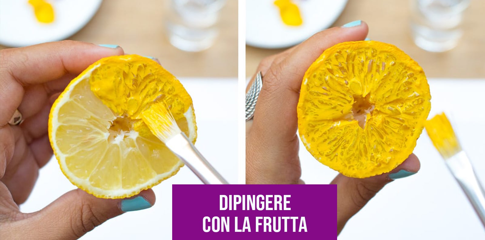 DISEGNARE CON LA FRUTTA E LA VERDURA